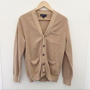J. Crew cotton tan cardigan.